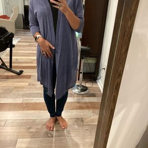 Anne Klein linen blend sweater cardigan Sz S